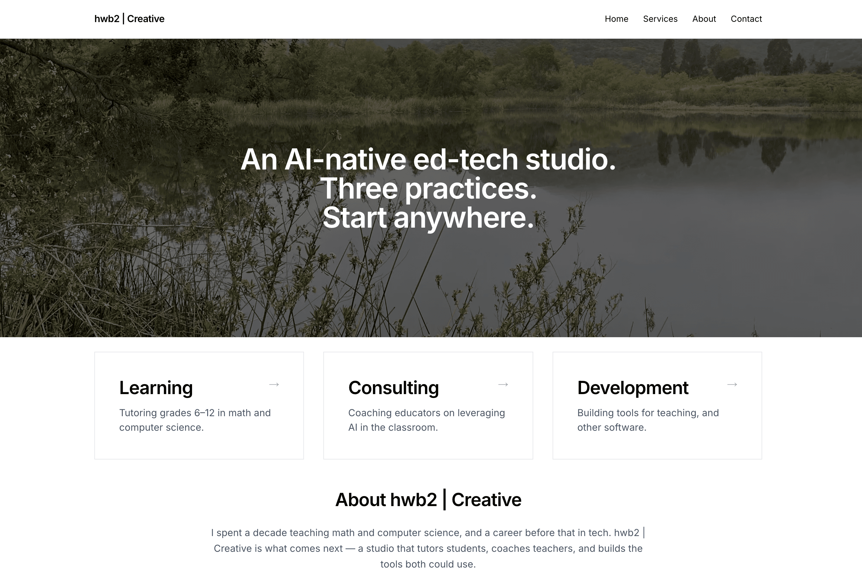 studio.hwb2.com homepage